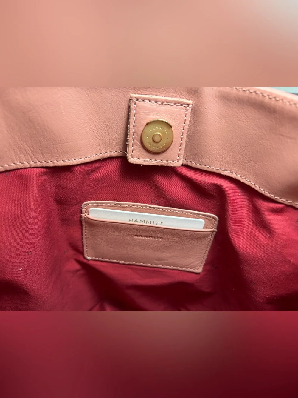 Hammitt Andersen Leather Tote Bag Pink Sands